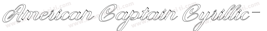 American Captain Cyrillic字体转换